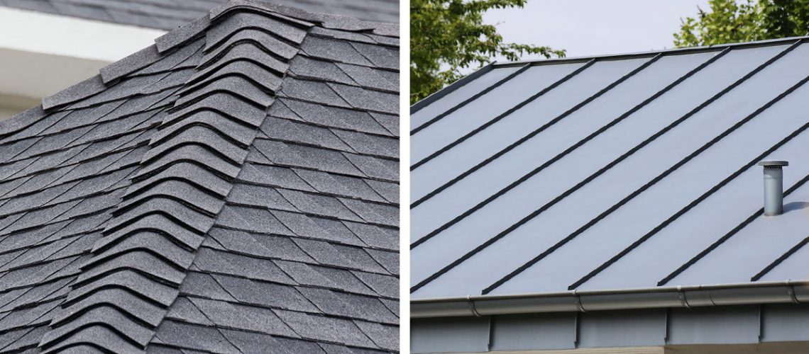 metal roof vs shingle roof